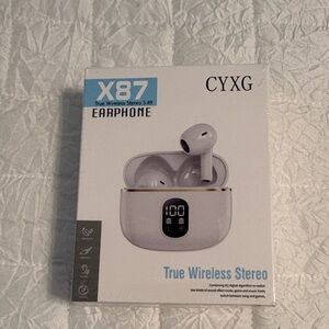X87 True Wireless Stereo Earphones - White